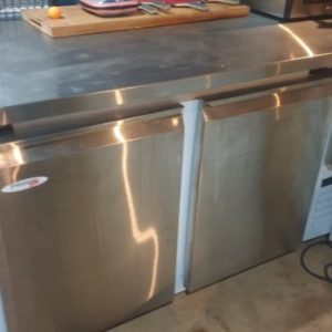 (Used) Fridge star 2 1/2 door stainless steel fridge