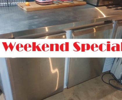 Weekend Special - (Used) Fridge star 2 1/2 door stainless steel fridge