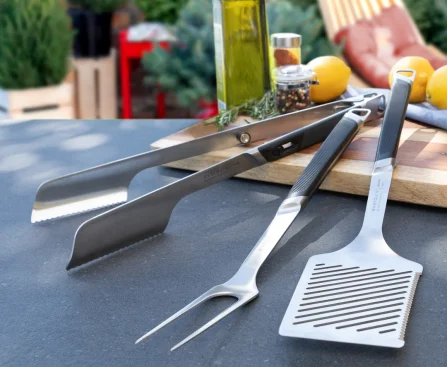 Braai master tong cooking set stainless steel