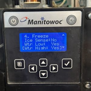 The Manitowoc 0452A (likely referring to the ID-0452A Indigo series ice machine) uses a blue-backlit LCD display/control panel for status, diagnostics, setup, and operation. Common Issues Blank screen (no display, though the machine may still run). Gibberish/erratic text or unresponsive buttons. These problems are frequently caused by a faulty LCD display board, touchpad assembly (with housing), loose/damaged wiring harness, or control board issues.
