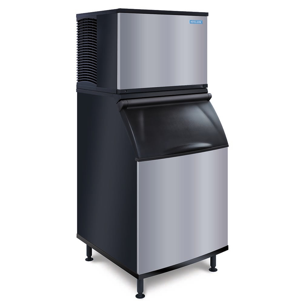 koolaire ice machine KDT0700 on a bin