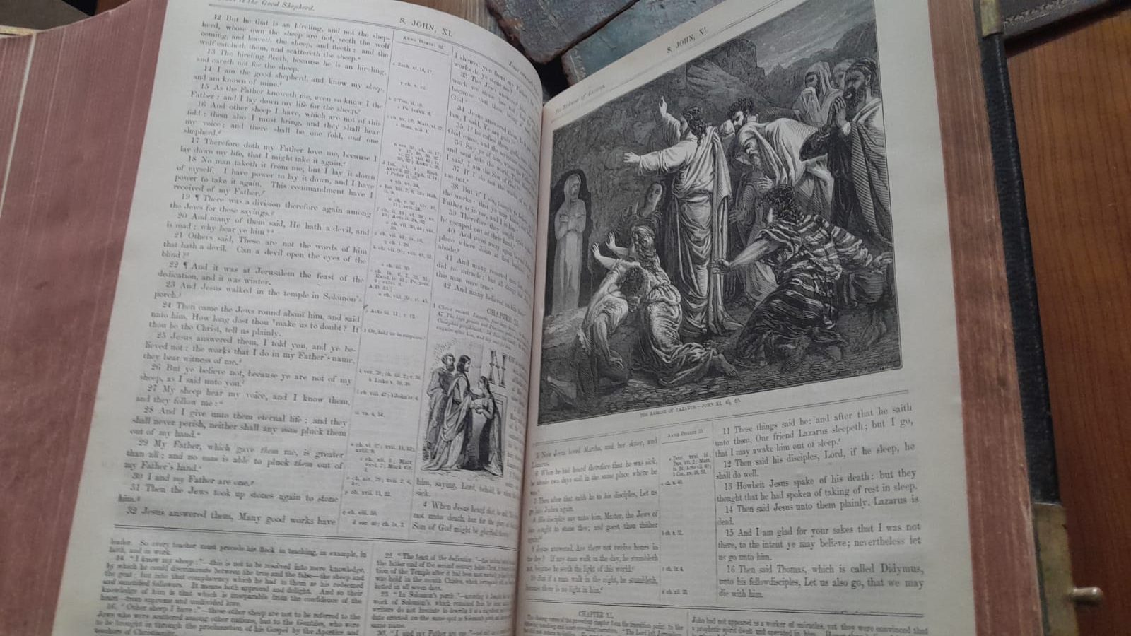 Cassell's Petter Galpin the Holy Family Bible Illustrated, Large Antique 1870