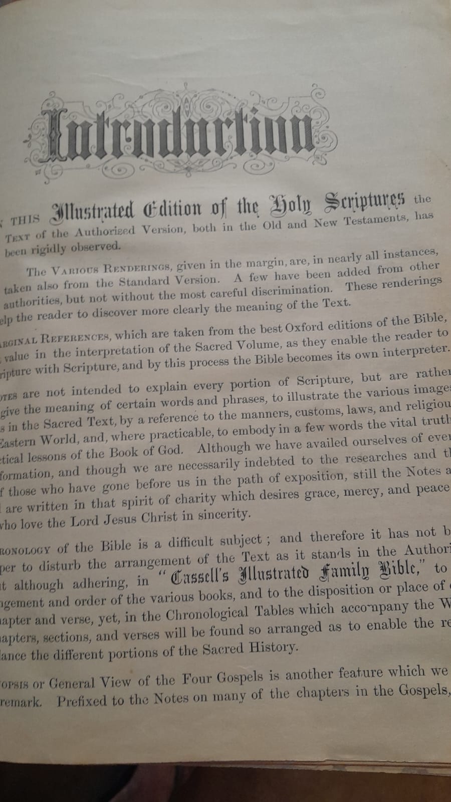 Cassell's Petter Galpin the Holy Family Bible Illustrated, Large Antique 1870