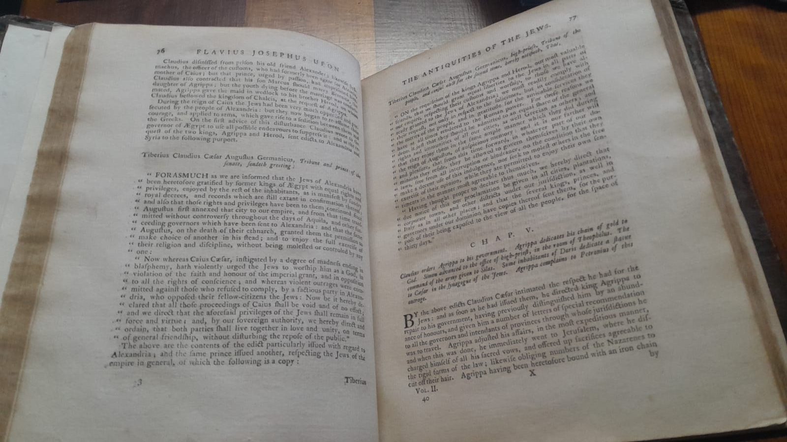 The works of flavius joesephus 1 and 2 1777 for sale