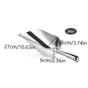 Flour Shovel Grain Shovel Cube of Ice Shovel Flat Bottom Ice Spoon Tea Multi-Use Shovel
